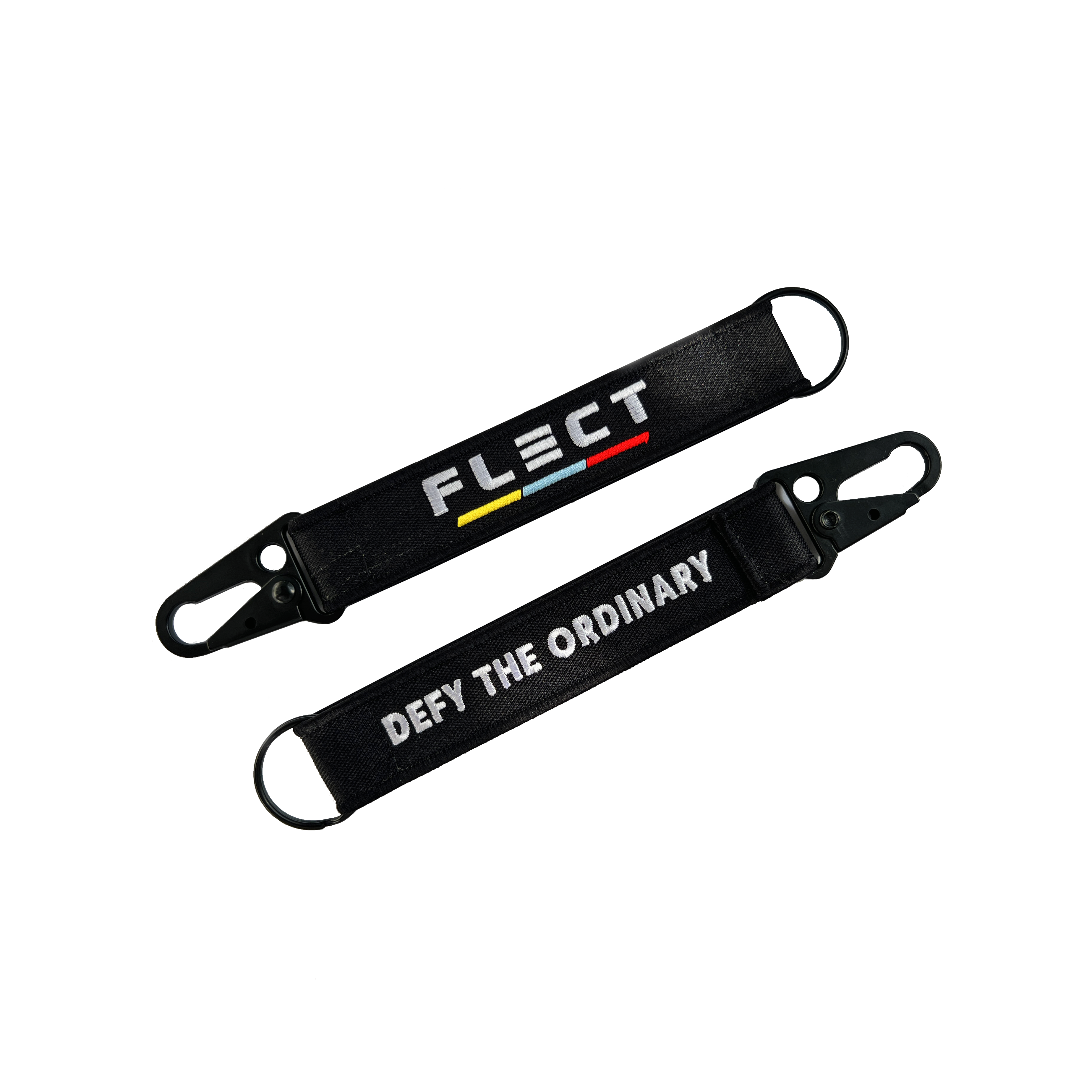 Flect "Defy The Ordinary" Jet Tag Keychain